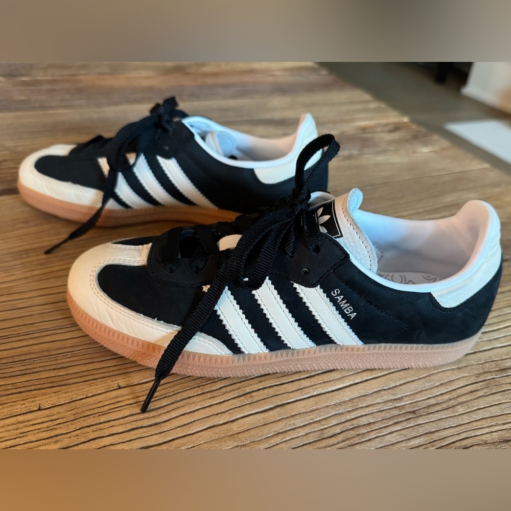 Adidas Samba Black and White Trainers